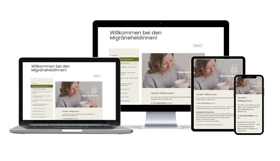 MigräneHeldinnen Mockup Mockup MigräneHeldinnen